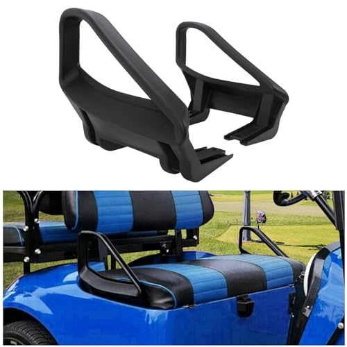 HECASA Golf Cart Seat Handle Pair Compatible with 1994-Up EZGO TXT Gas & Electric Replacement for 71701-G01 71702-G01 Arm Rest Hip Restraints Driver & Passenger Side Plastic Black