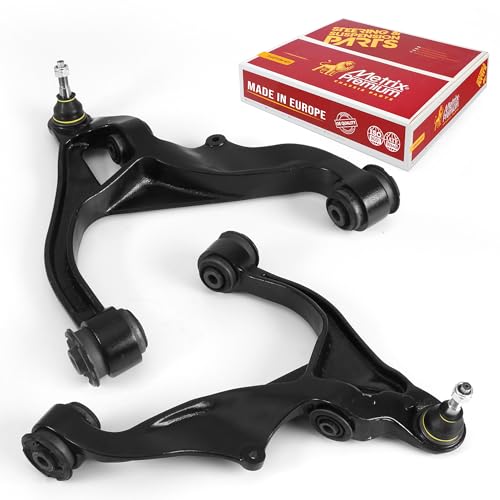 Metrix Premium Chassis Parts - Front Left & Right Lower Control Arm w Ball Joint & Bushing Assembly Kit Fits 06-10 Dodge Ram 1500 4WD, 11-18 Ram 1500 4WD, 13-18 1500 RWD, RK641504, RK621602
