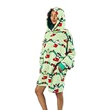 Hello Kitty & Friends Christmas Character Stockings Green Hoodie Wearable BlanketOSFA