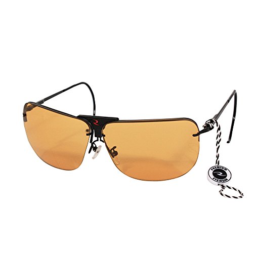 Radians unisex adult Interchangeable backpack caping earmuff, Metal Clear, Orange & Amber Lenses