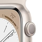 Apple Watch Series 8 (GPS, 41MM) - Starlight Aluminum Case with Starlight Sport Band M/L (Renewed Premium)