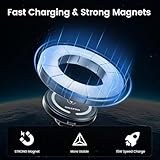 OHLPRO MagSafe Car Mount Charger iPhone Wireless Car Charger, Stick on Dashboard Magnetic Phone Holder Mount for iPhone 16 Pro Plus Max 15 14 13 12 Series, 15W Fast Charging, Aluminum Shell