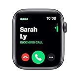 Apple Watch Series 5 (GPS + Cellular, 40MM) - Space Gray Aluminum Case with Black Sport Band (Renewed)