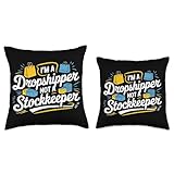 Dropshipper E Commerce Business Owner Dropshipping Throw Pillow