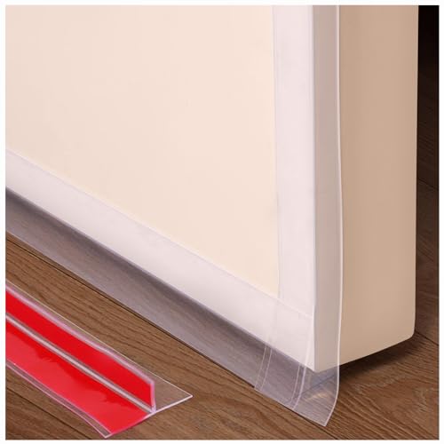 T-Shaped Clear Silicone Seal Strip for Door & Windows Gaps,Weather Stripping Door Seal Strip，19.7Ft Door Draft Stopper for Side of Door