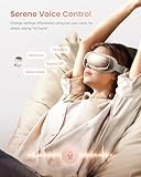 RENPHO Eye Massager with Heat and Cooling, Eyeris 3 Rosé Eye Massager FSA HSA for Migraine, Eye Sleep Mask with Voice Control & Ice Pack for Eye Care, Eye Strain, Stye Eye, Birthday Gifts for Women