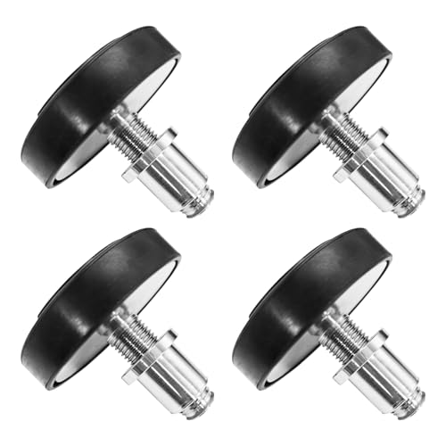 4PCS 35mm Shaft Diameter Car Lift Rubber Tray Heightening Feet Plus High Leg Pads, Screw Up Car Lift Pads Heightening Feet Tray