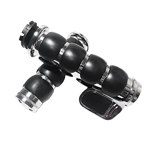 MOTLTECH Motorcycle Hand Grips 7/8" 22mm Non-slip Hand Grip with Throttle Assist for Harley Yamaha Kawasiki Suzuki Cruisers Motorbikes Choppers