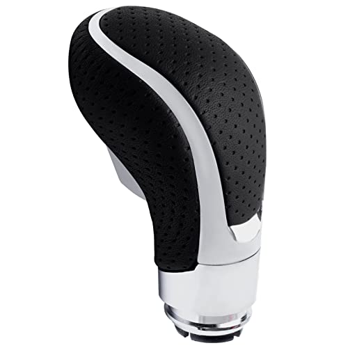 Tongze Automatic Gear Shift Knob: Leather Shifter Knob Replacement for Buick Verano Regal GM Opel Insignia Vauxhall 2009-2013 Transmission Gear Shift Lever Stick(Black)
