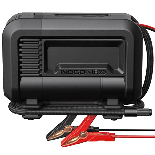 NOCO AIR20: UltraFast 20A Tire Inflator - 12V Portable Air Compressor Pump, Rated at 100 PSI, Inflates Tires from 0-40 PSI in 2.5 Minutes with a Digital Gauge, Smart Pressure, and Auto-Shutoff