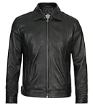 Decrum Black Leather Jacket For Men - Leather Coats For Men | [1103536] Johnwck Black, 2XL