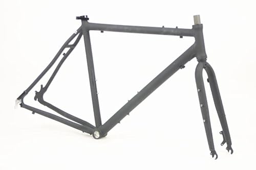 Motobecane Gravel Super Road Cyclocross Disc Brake Aluminum Road Bike Frame NO Fork (52cm fits Most Cyclist 5'4" to 5'7")