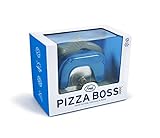 Genuine Fred PIZZA BOSS 3000, Circular Saw Stainless Steel Pizza Wheel, Great Gift for Guys and Pizza Lovers, Easy to Clean with Removable Shield - White Elephant Gift - Fun Kitchen Gadget