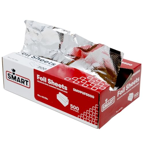 SMART Pop Up Aluminum Foil Sheets, 9" x 10.75", SM9PUFS500, 6 Boxes of 500 Sheets | 3,000/Case