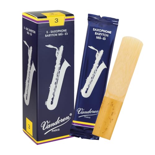 Vandoren SR243 Bari Sax Traditional Reeds Strength 3; Box of 5
