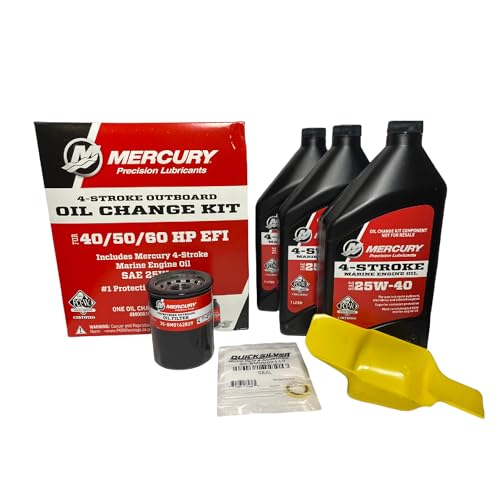 Mercury OEM Oil Change & Filter Kit 40-50-60hp Four Stroke Outboard 8M0081916