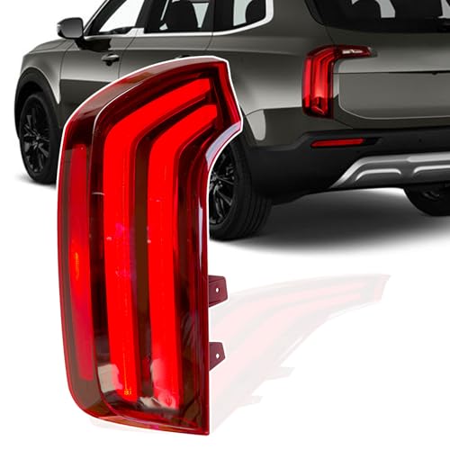 JaoRop KI2804165 Left LED Tail Light Assy Compatible With 2020-2022 Kia Telluride Ex Sx Sport Utility 4-Door 3.8L V6 762405-43671-5 92401S9100