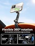 LISEN for Magsafe 360 Degree Rotation Dashboard Car Phone Holder, Dashboard Cell Phone Holdern, Magnetic Phone Holder for Car, Clip Cell Phone Holders for Your Car Rearview Mirror, for iPhone 16 15 14