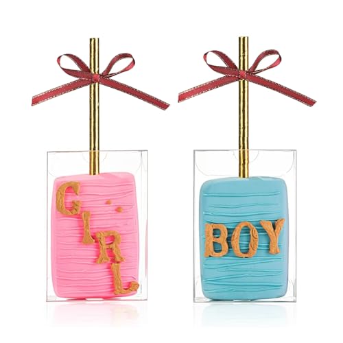 JCXPACK 50PCS Clear Rice Krispie Treat Boxes with Hole Cakesicle Boxes Macaron Boxes Clear Treat Boxes Party Favor Boxes for Bridal Shower Birthday Party