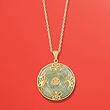 Ross-Simons Good Fortune Butterfly Pendant Necklace in 18kt Gold Over Sterling