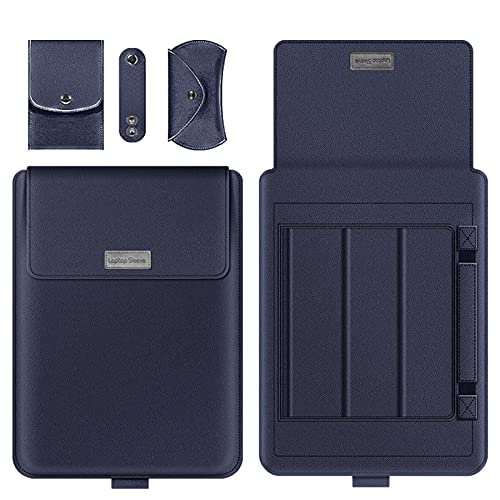 Zhusha Laptop Sleeve Bag Compatible with Huawei Matebook D 16 D16 2021 Case PU Leather Liner Sleeve Compatible with Honor Magicbook Pro 16 2020 Cover (Color : Dark Blue, Size : for Matebook D 16)