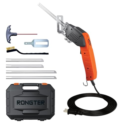 RONGTER 200W Air Cooled, Electric Hot Knife - Foam Cutting Tool with Blades & Accessories Use Foam Cutter for Engraving and DIY Handmade