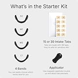 Intake Breathing Nasal Strip Starter Kit (15 Count, Black) - Boost Oxygen Intake, Reduce Snoring, Improve Sleep Quality - Sweat Resistant, Skin Safe Nasal Strips - Extra Strength Snoring Solution