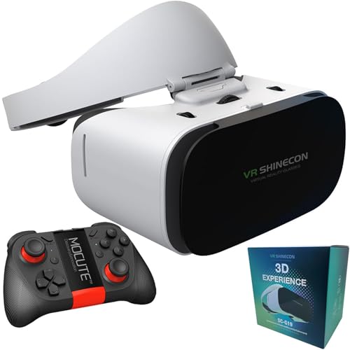 VR Glasses, 3D Virtual Reality Glasses With HD 100° FOV, 3D Virtual Reality Headset For Mobile Phones, Comfortable VR Glasses For IPhones, Samsung, And Android Smartphones (4.7-7.1 Inches)(050)