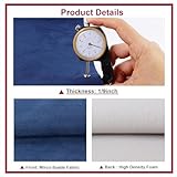 SBWLKJ Suede Fabric with 1/9"(3mm) Foam Backing 60" Wide by 120" Suede Material Car Headliner Upholstery Fabric Automotive RV Boat Home Ceiling Interior Replacement Repair DIY, Navy