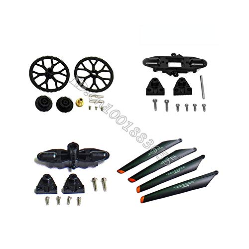 Parts & Accessories Wholesale Main Blade Grip Set, Bottom Fan Clip, Main Rotor Blade 2A + 2B, Main Gear Parts For Dh 9053 Helicopter - (Color: 5 Set)
