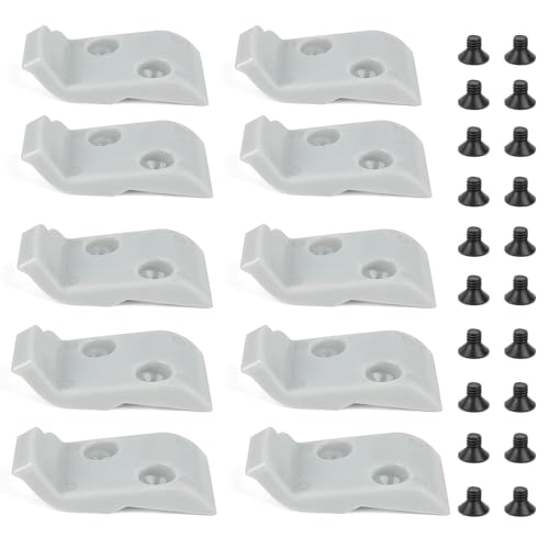 Outopakkle 10x Replacement Grey Inserts for Corghi, Hunter, TCX, Tire Changer Machines, Fitting Only V-3 Mounting Head
