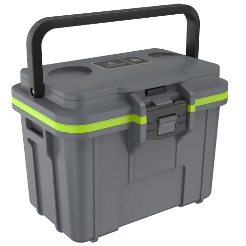 Pelican 8QT Personal Cooler & Dry Box (Dark Grey/Green)