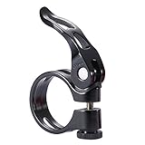 Quick Release Bike Seat Clamp Bicycle Seatpost Collar Diameter 34.9mm,Premium Lightweight Aluminum Seat Post Clamp