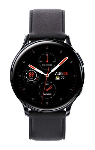 Samsung Galaxy Watch Active 2 (40mm, GPS, Bluetooth) Smart Watch with Advanced Health Monitoring, Fitness Tracking, and Long Lasting Battery, Black, SM-R830NZKCXAR (Renewed)