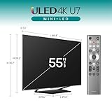 Hisense U7 Series 55U7N 55 Inches ULED 4K Smart TV | Mini-LED | QLED | 1500 Nits | 144Hz | Motion Rate 480 | Dolby Vision HDR 10+ | Dolby Atmos | Full Array Local Dimming | 2.1 Ch Sound | Google TV