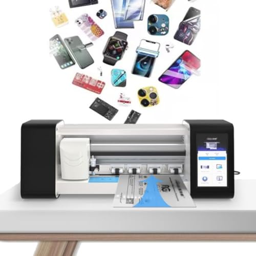 TREEYX Intelligent Film Cutting Machine for Hydrogel TPU Screen Protectors for Front of The Cellphone,Mobile Phone Screen Protector Machine Cutting