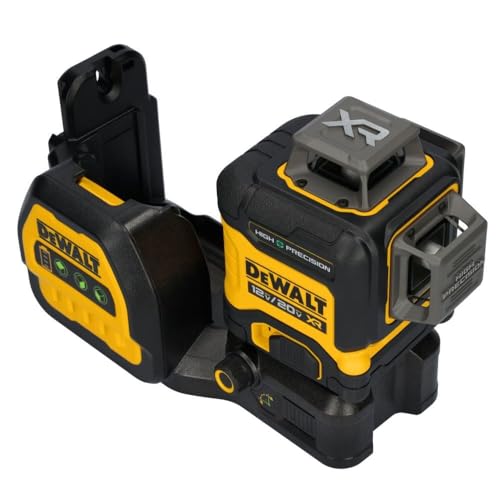 DEWALT 12V/20V MAX XR Line Laser, High Precision 3 X 360, Green, Battery and Charger Included (DCLE34033D1)