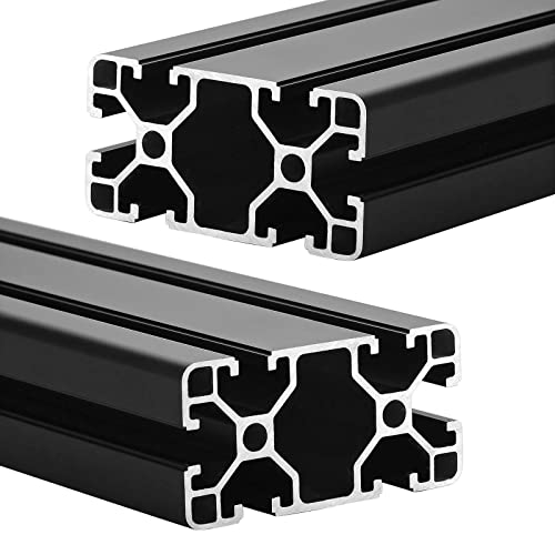 4080 T Slot Aluminum Extrusion for 3D Printer Parts and CNC DIY Black 1500mmX2