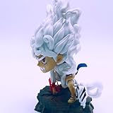 Generic One Piece Luffy Gear 5 - Sun God Nika Figurine (Wano Arc) [MyCyberStash], Brown, Red, White, Blue