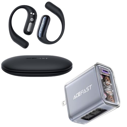 ACEFAST AceFit Air Open Ear Earbuds with PD65W 3-Port Fast Charger Set