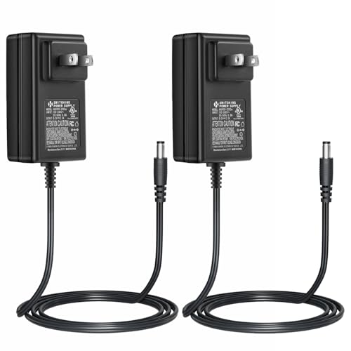 Security-01 UL Listed DC 9V 2A Power Supply Adapter,5.5x2.1mm Plug Switching Supply Power Adapter for UNO R3,Schwinn Elliptical Machine and More,9volt Tip Positive (Pack of 2)