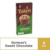 Baker's German's Sweet Chocolate Baking Bar, 4 Ounce (Pack of 12)