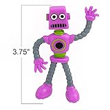 ArtCreativity Bendable Robot Figures, Set of 12 Flexible Men, Birthday Party Favors for Boys and Girls, Stress Relief Fidget Toys, Sensory Toys for Kids and Adults, Goody Bag Stuffers