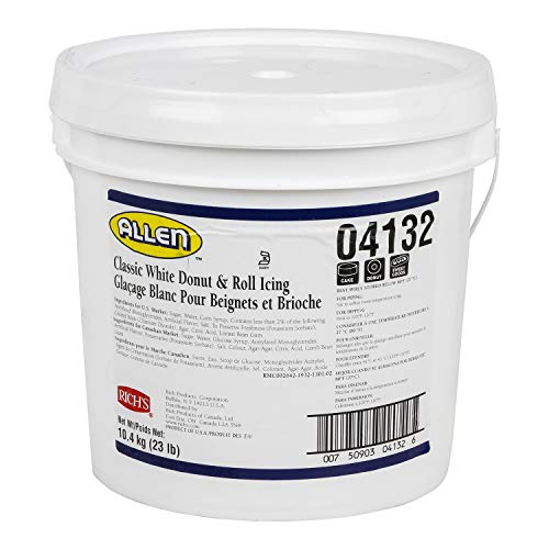 Rich's JW Allen White Donut for Donuts Rolls & more Pail Icing, 368 Ounce