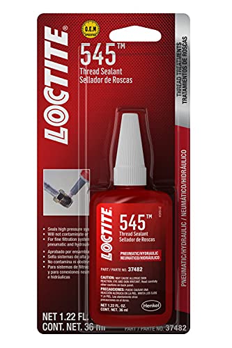 Loctite 37482 545 Pneumatic/Hydraulic Thread Sealant Bottle - 36 ml