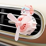 Car Air Fresheners Cute Pilot Cat Car Diffuser Rotating Propeller Cartoon Automotive Air Outlet Fan Creative Car Perfume Decoration Automotive Air Fresheners for Cars