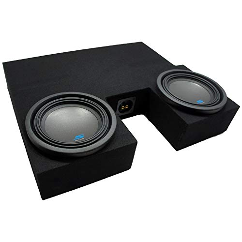 American Sound Connection Compatible with 2007 2008 2009 2010 2011 2012 2013 Toyota Tundra Double Cab Truck Alpine S-W10D2 Type S Car Audio Subwoofers Custom Dual 10" Sub Box Enclosure Package