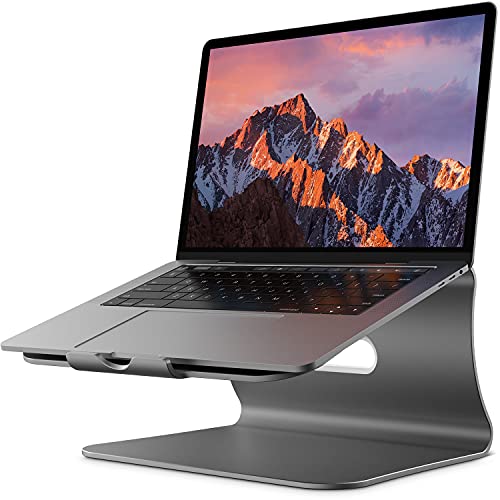 Bestand Laptop Stand Aluminum Cooling Computer Stand Holder for Apple MacBook Air Pro 11-16" Laptops (Gray)