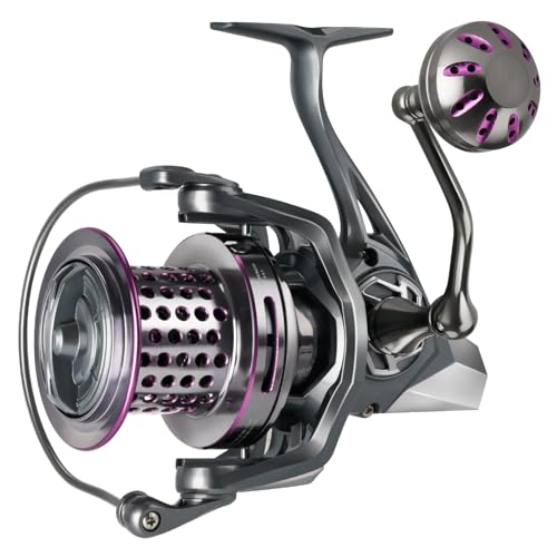 THKFISH Saltwater Spinning Reel 10000 Surf Fishing Reels Saltwater,13 +1 BB,45LB Max Drag,Ultra Smooth Heavy Duty Reel with CNC Aluminum Spool Reels for Long Cast