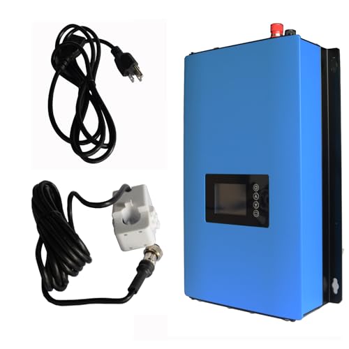 TINGEN 1000W Solar Grid Tie Inverter DC Input 22-65V AC Output Auto Switch 110V or 220V Solar Power Solar Panel or Battery Grid Tie Inverter with LCD Display with Limiter